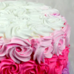 Colourful Roses Cream Cake