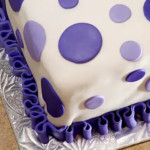 Blue Gift Wrap Fondant Cake